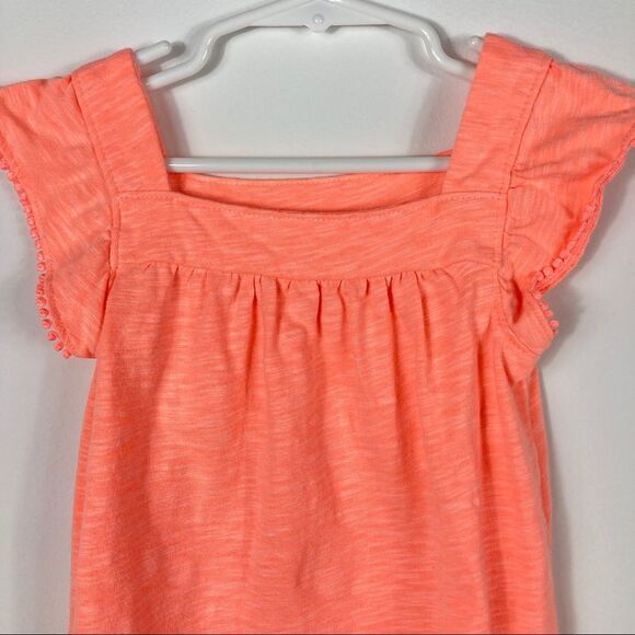 Carter's Orange Cap Sleeve Tee Girl's Size 4/5 - Picture 3 of 8